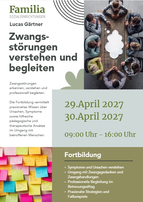 Fortbildung: Zwangsstörungen verstehen und professionell begleiten